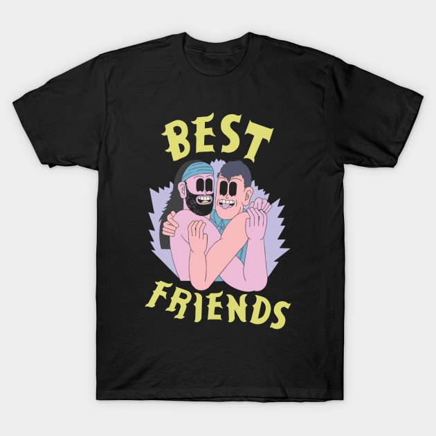 best friends love gay lgbt music hipster T-Shirt by thedoomseed